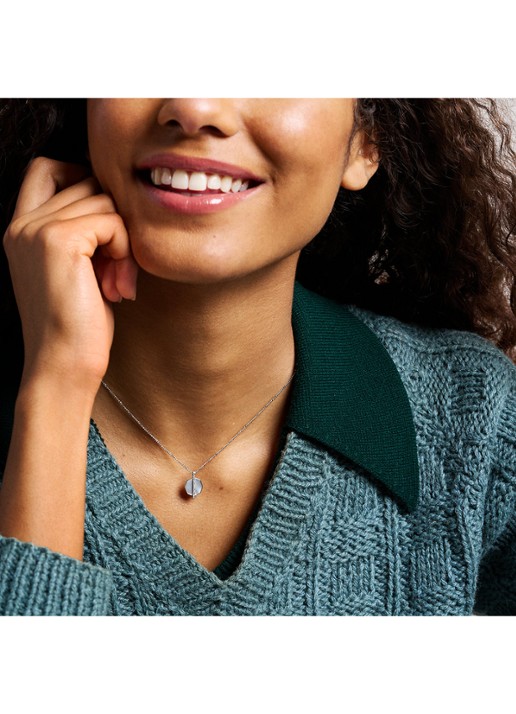 Fossil Ketting JF04909040 - detail 5 zilver