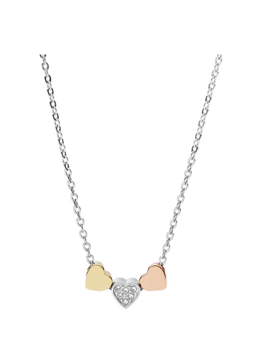 Fossil Ketting met glassteen JF02856998