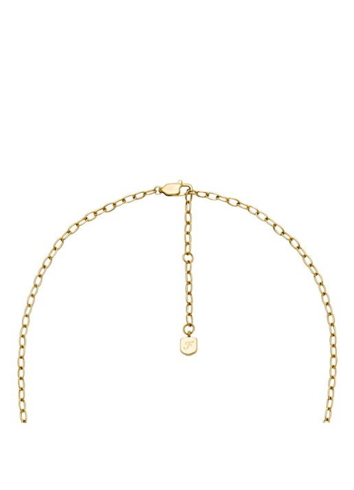 Fossil Ketting met hanger JF04829710 - detail 4 goud