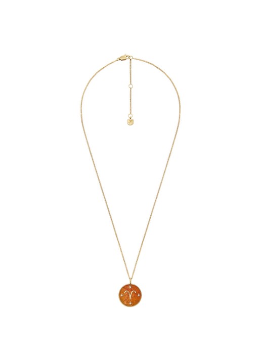 Fossil Ketting met hanger JF04838710 - detail 2 goud