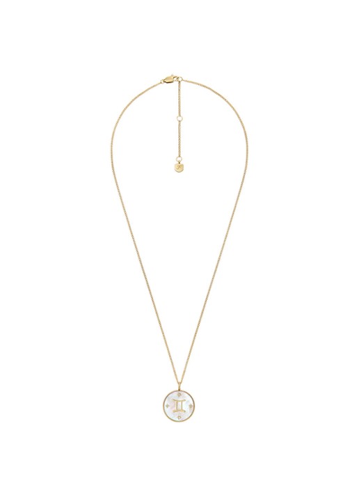 Fossil Ketting met hanger JF04840710 - detail 3 goud
