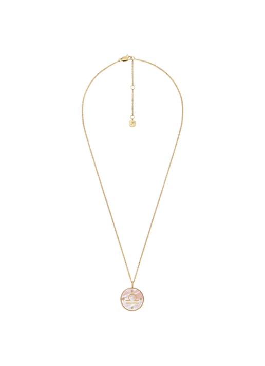 Fossil Ketting met hanger JF04844710 - detail 2 goud