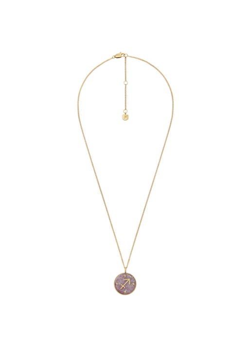 Fossil Ketting met hanger JF04846710 - detail 3 goud