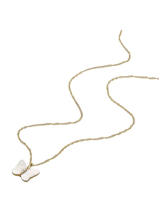 Fossil Ketting met kristal JF04424710 - detail 3 goud
