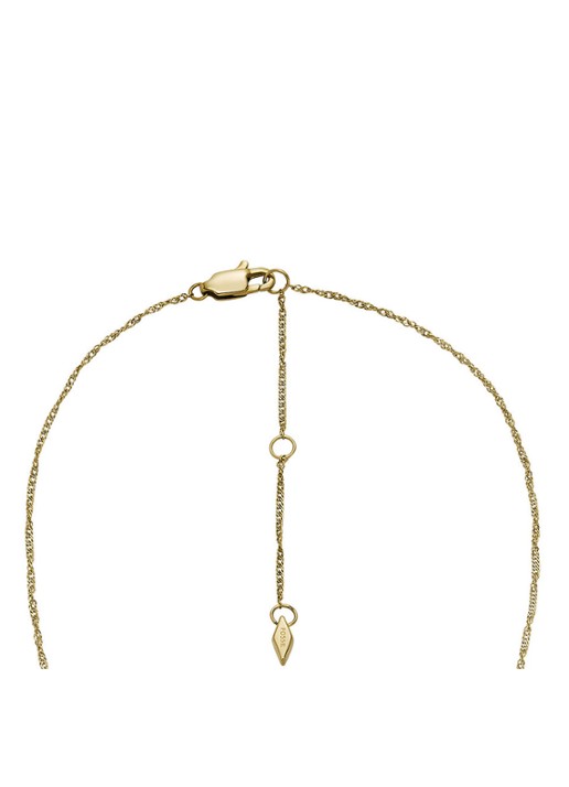 Fossil Ketting met kristal JF04424710 - detail 4 goud