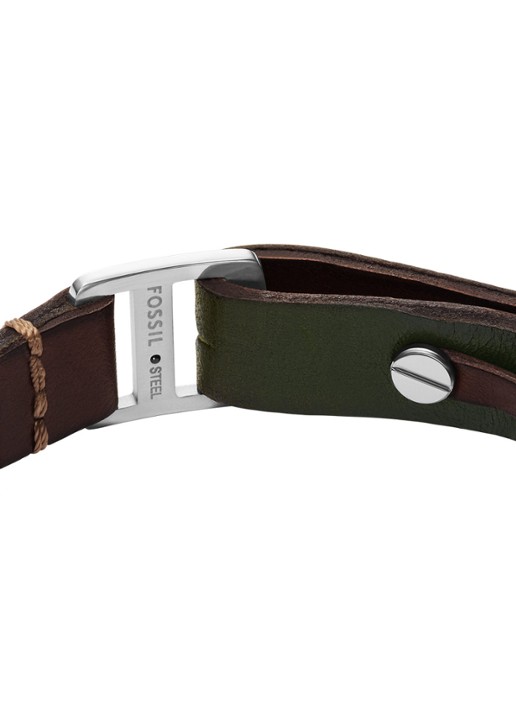 Fossil Machine armband JF04963040 - detail 3 bruin