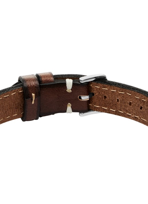 Fossil Machine armband van leer JF04941040 - detail 2 bruin