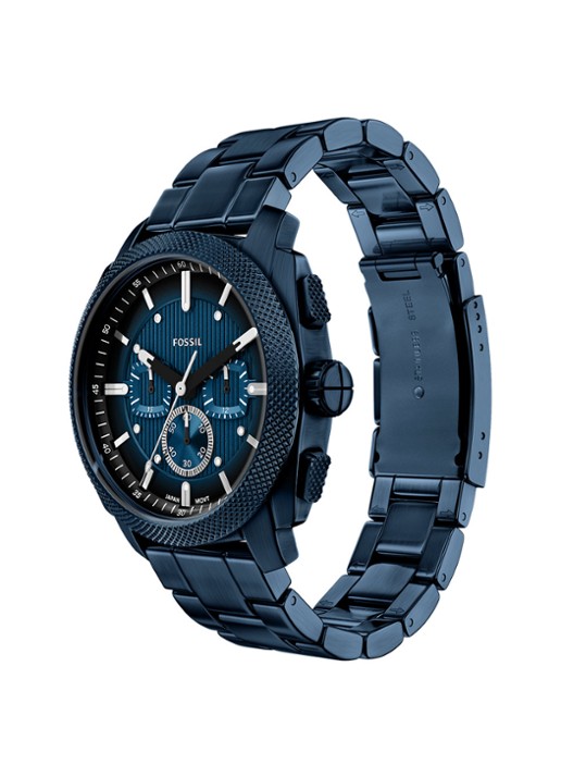 Fossil Machine horloge FS6167 - detail 5 blauw