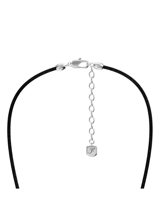 Fossil Machine ketting van leer JF05006040 - detail 3 zwart