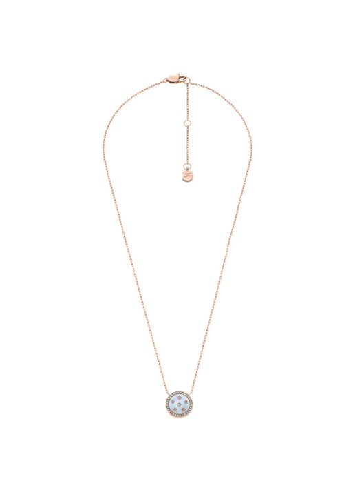 Fossil Merrit ketting JF04936791 - detail 2 roségoud