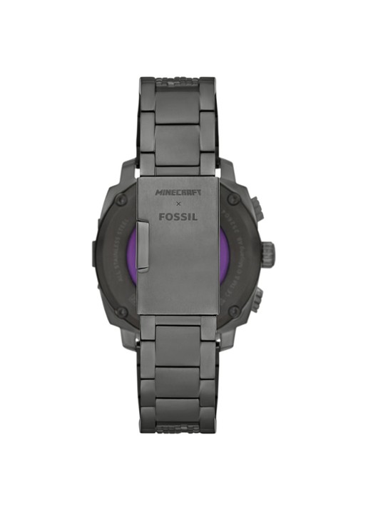 Fossil Minecraft horloge LE1251 - Limited Edition - detail antraciet