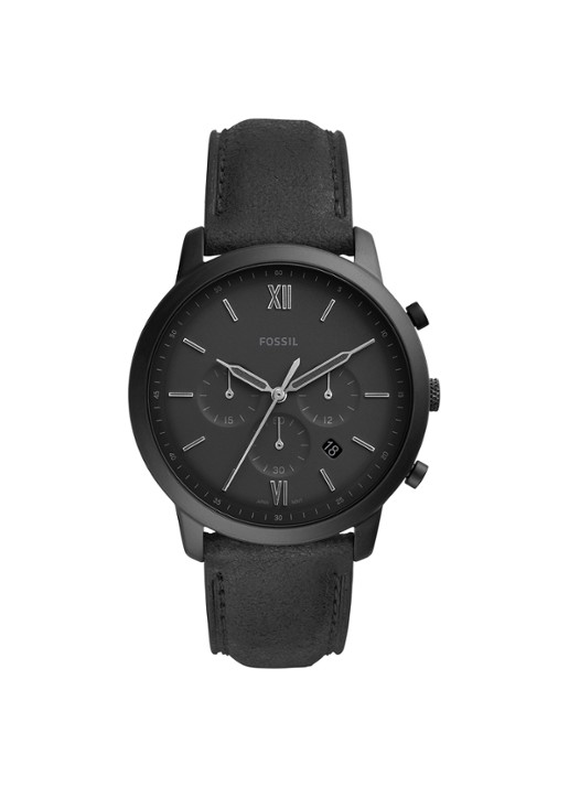 Fossil Neutra Chrono horloge FS5503 - voorkant zwart