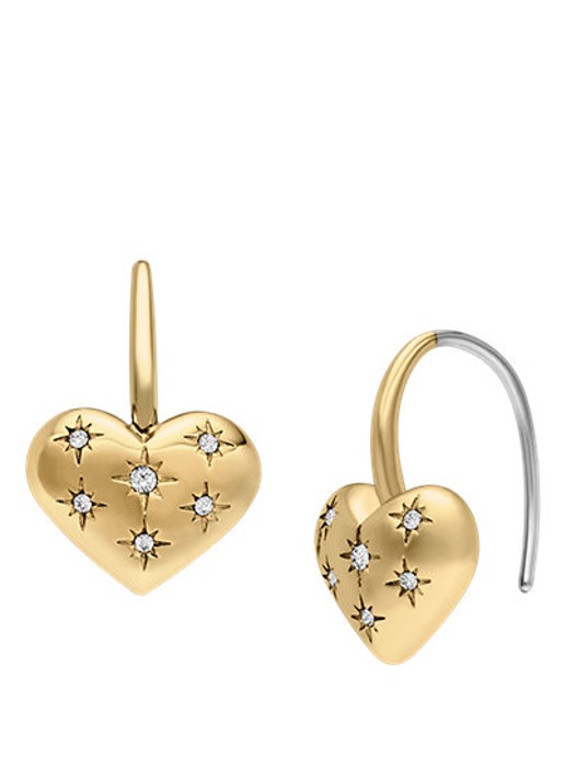 Fossil Oorhangers JF04833710 - detail goud