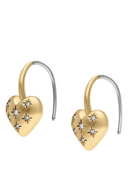 Fossil Oorhangers JF04833710 - detail 2 goud