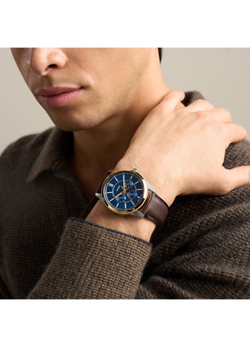Fossil Pearson horloge FS6195 - detail 4 zilver