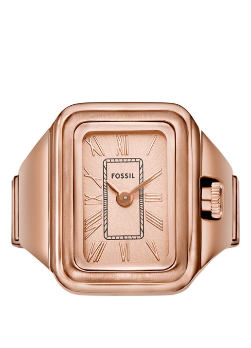Fossil Raquel horloge ring ES5345 - detail roségoud