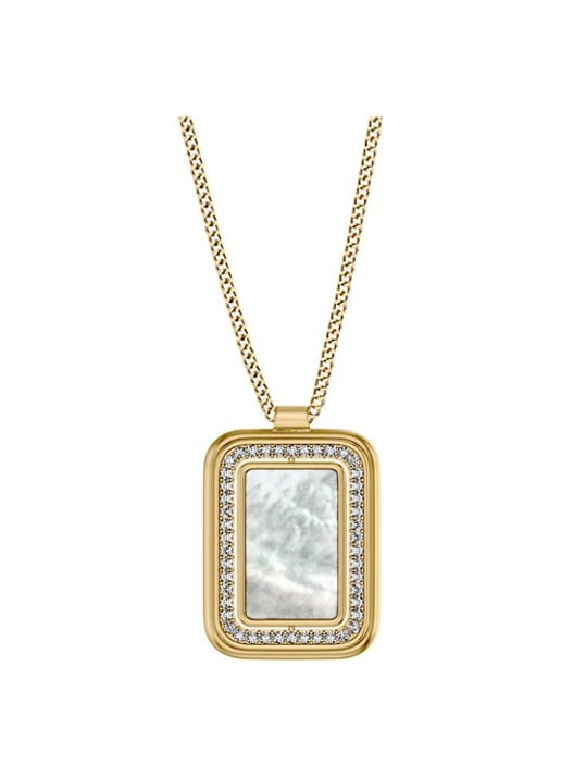 Fossil Raquel ketting JF04996710 - voorkant goud