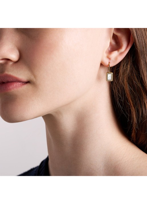 Fossil Raquel oorhangers JF04999710 - detail 4 goud