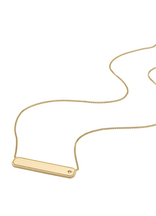 Fossil Sadie ketting JF04926710 - detail goud