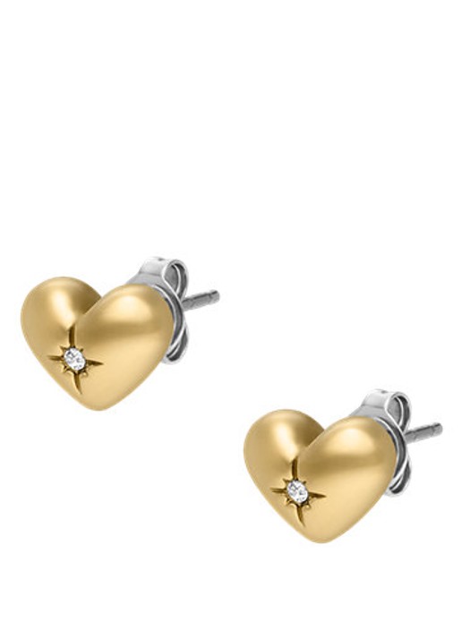 Fossil Sadie oorknopjes JF04832710 - detail 2 goud