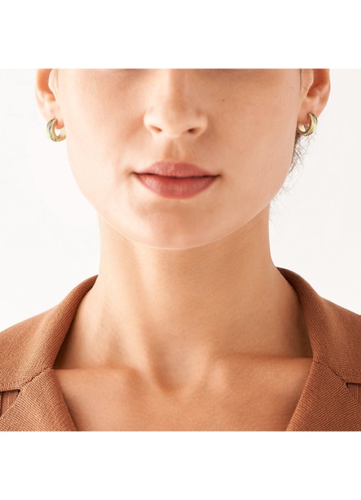Fossil Sadie oorringen JF04116710 - detail 3 goud