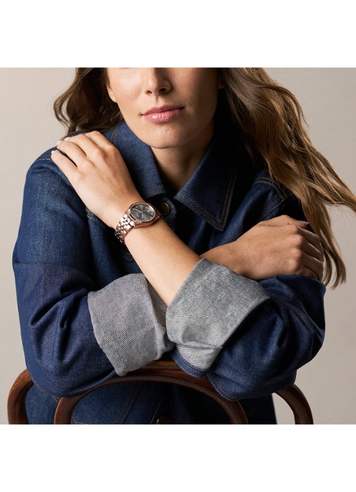 Fossil Scarlette horloge ES5459 - detail 6 roségoud
