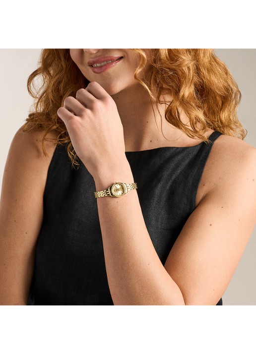 Fossil Scarlette horloge ES5474 - detail 5 goud