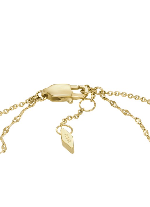 Fossil Schakelarmband met parelmoer JF04317710 - detail 3 goud