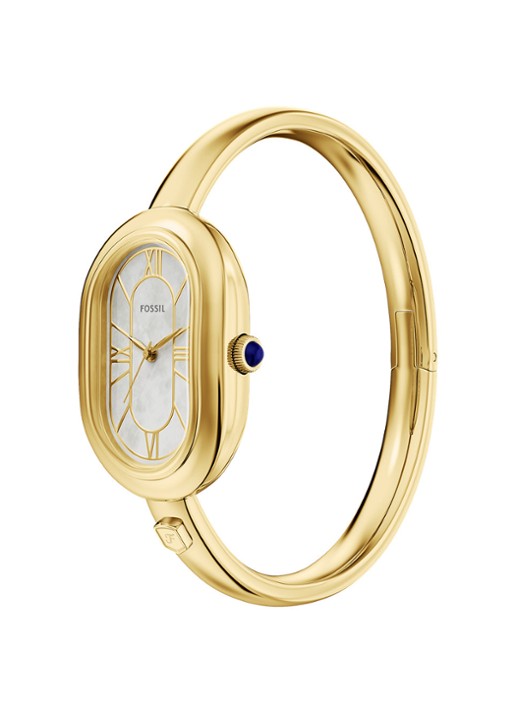 Fossil Sloan horloge ES5444 - detail 4 goud