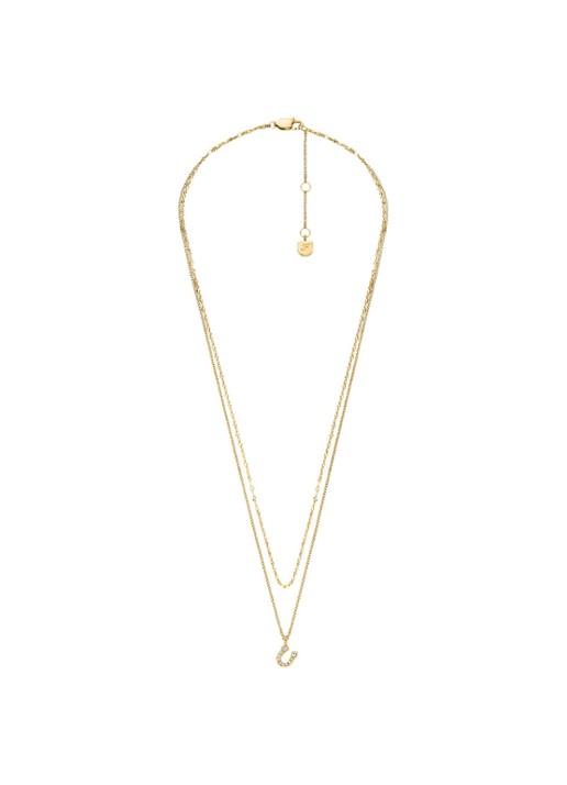 Fossil Sutton ketting JF04906710 - detail 2 goud