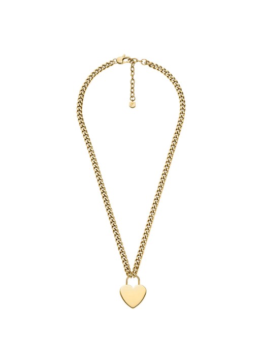 Fossil Sutton ketting JF04958710 - detail 2 goud
