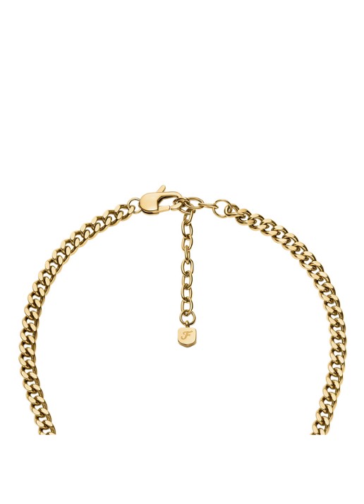 Fossil Sutton ketting JF04958710 - detail 3 goud