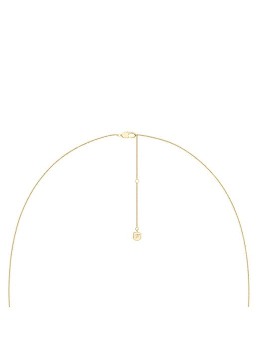 Fossil Sutton ketting JF04968710 - detail 2 goud