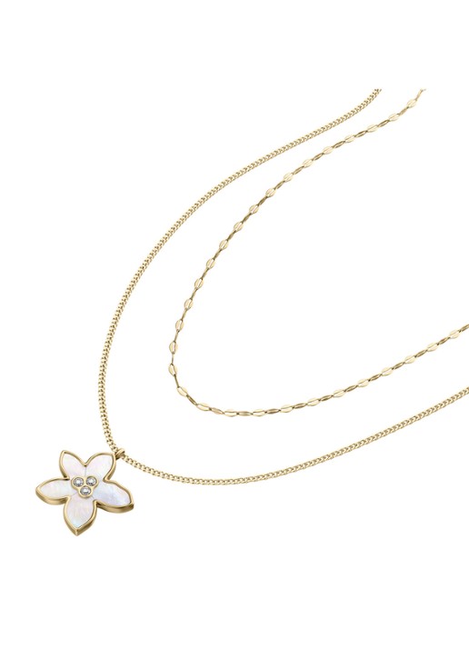 Fossil Sutton ketting JF04969710 - detail goud