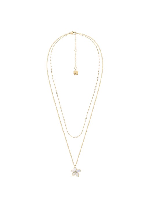 Fossil Sutton ketting JF04969710 - detail 2 goud