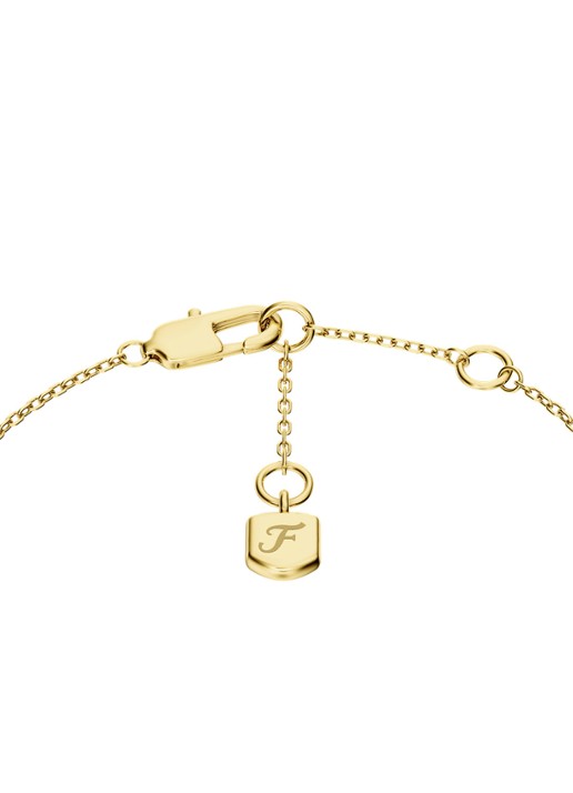 Fossil Sutton ketting met zirkonia JA7340710 - detail 2 goud