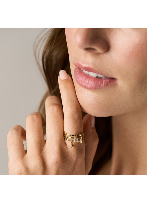 Fossil Sutton ring verguld JA7304710 - detail 5 goud