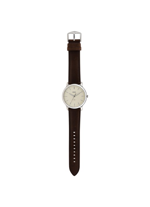 Fossil The Minimalist 3H horloge FS5439 - detail 3 zilver