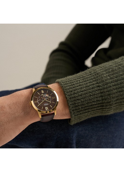 Fossil Townsman horloge ME3286 - detail 5 goud