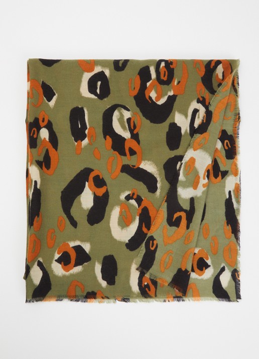 Fraas Sjaal met dierenprint 70 x 190 cm