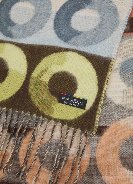Fraas Sjaal met print en franjes 35 x 195 cm  - detail 3 multicolor
