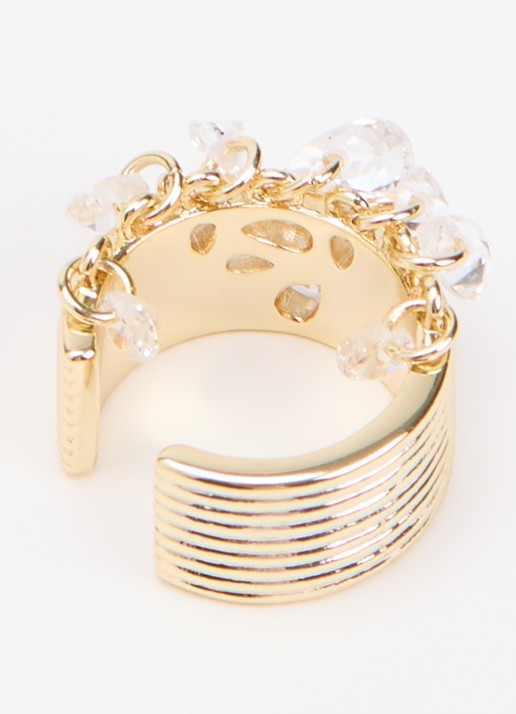 Franky Amsterdam De Alina earcuff verguld - detail 2 goud