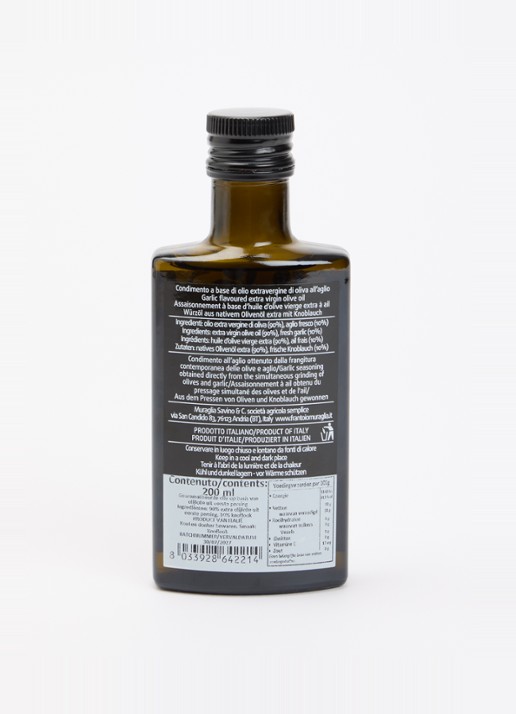 Frantoio Muraglia Aglio extra vierge olijfolie 200 ml - voorkant 2 undefined