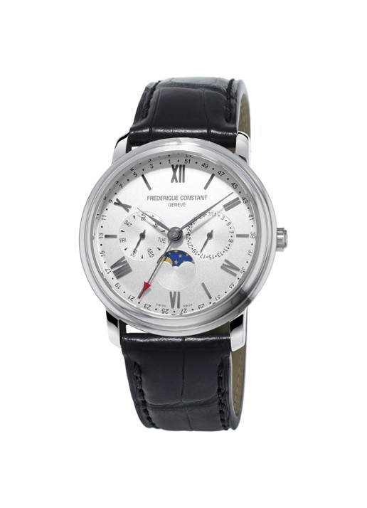 Frederique Constant Business Timer horloge FC-270SW4P6 - voorkant zilver