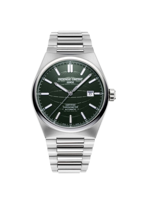 Frederique Constant Highlife Cosc automatic limited horloge met extra band FC-303DGR4NH6B - voorkant zilver