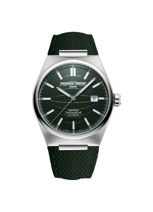 Frederique Constant Highlife Cosc automatic limited horloge met extra band FC-303DGR4NH6B - voorkant 2 zilver