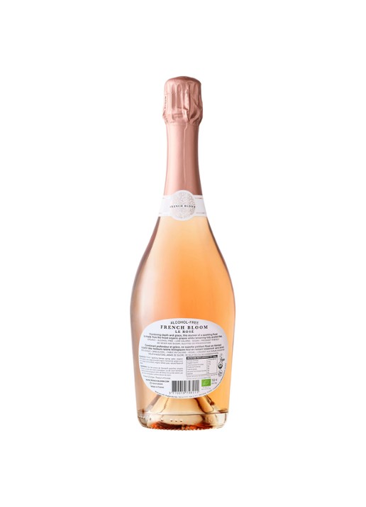 French Bloom Le Rosé  alcoholvrije mousserende rosé wijn 750 ml - voorkant 3 undefined
