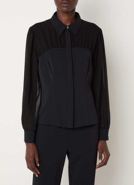 French Connection Arezzo semi-transparante blouse