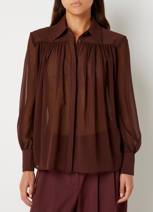 French Connection Arezzo semi-transparante blouse