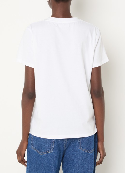 French Connection Bow T-shirt met print - achterkant 2 wit